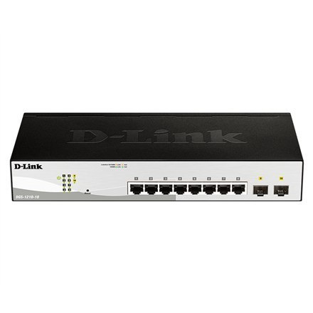 D-Link D-Link | 10-Port Gigabit Smart Managed Switch | DGS-1210-10 | Zarządzany przełącznik L2+ | Montaż w szafie Rack | Ilość portów 1