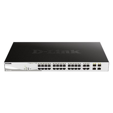 D-Link D-Link | 28-Port Gigabit Smart Managed PoE Switch | DGS-1210-28P | Managed L2+ | Desktop | 1 Gbps (RJ-45) ports quantity | SFP p