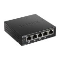 D-Link D-Link | Switch | DGS-1005P | Niezarządzany | Desktop | Porty 1 Gbps (RJ-45) w liczbie 5 | Porty PoE w liczbie 4 | Typ zasilania