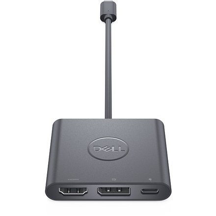 Dell Adapter wideo Dell | 19-pinowe HDMI typu A | 20-pinowe DisplayPort | 24-pinowe USB-C (tylko zasilanie) | żeńskie | 24-pinowe USB