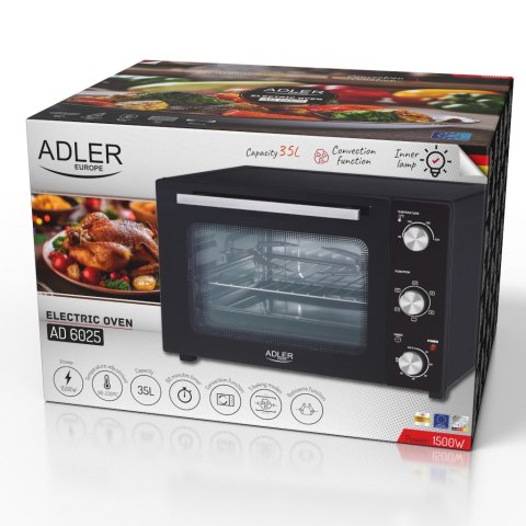 Adler Adler Electric oven | AD 6025 | 35 L | 1500 W | Black