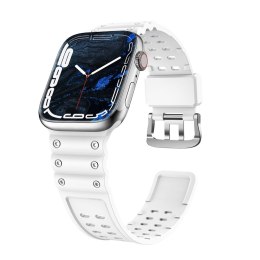Pasek elastyczny do Apple Watch 38 / 40 / 41 mm - biały