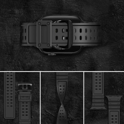 Pasek elastyczny do Apple Watch 38 / 40 / 41 mm - czarny