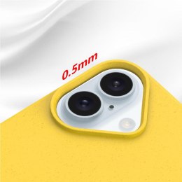 Etui pokrowiec case na iPhone 16 - żółty