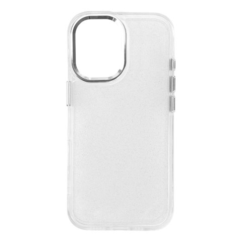 Etui pokrowiec na iPhone 16 Glitter Case - przezroczyste z brokatem