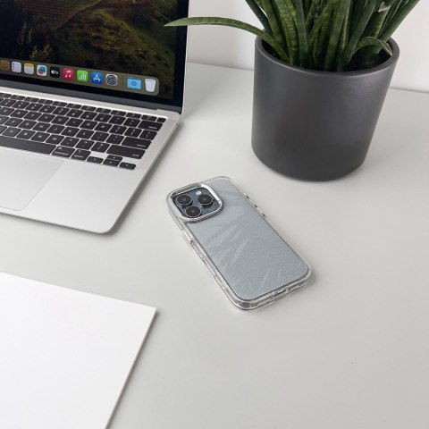 Etui pokrowiec na iPhone 16 Glitter Case - przezroczyste z brokatem
