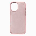 Etui pokrowiec na iPhone 16 Glitter Case - różowe z brokatem
