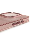 Etui pokrowiec na iPhone 16 Pro Glitter Case - różowe z brokatem