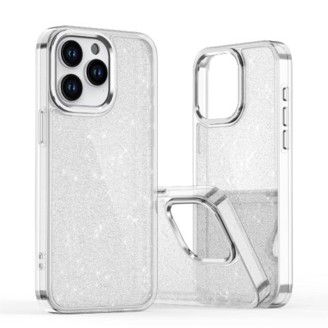 Etui pokrowiec na iPhone 16 Pro Max Glitter Case - przezroczyste z brokatem