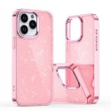 Etui pokrowiec na iPhone 16 Pro Max Glitter Case - różowe z brokatem