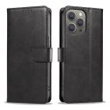 Etui pokrowiec na iPhone 16 Pro Max Leather Book Case - czarny
