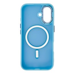 Etui case na iPhone 16 Magnetic Collection MagSafe - jasnoniebieski