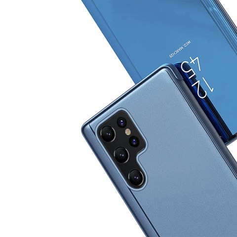 Etui pokrowiec do Samsung S24 Ultra z klapką Clear View Case - niebieski