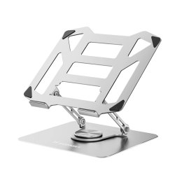 Podstawka chłodząca obrotowa 360 pod laptop tablet - srebrna