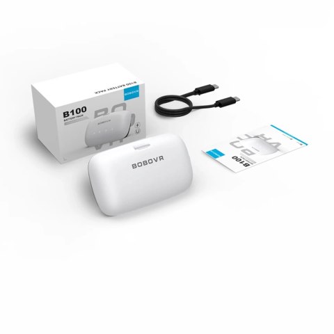 Zewnętrzna bateria B100 do Meta Quest S3 Pro i E3 Pro - biała