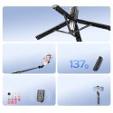 Selfie stick mini tripod do zdjęć Bluetooth 360 stopni - czarny