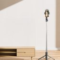 Selfie stick mini tripod do zdjęć Bluetooth 360 stopni - czarny