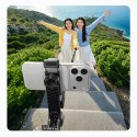 Selfie stick statyw 1/4'' na telefon kamerę aparat z obrotem 360 Bluetooth - czarny