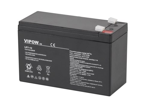 BAT0211 Akumulator żelowy VIPOW 12V 7.0Ah VIPOW