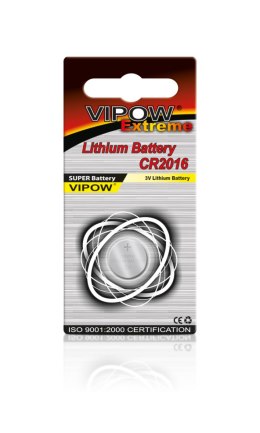 BAT0194 Bateria VIPOW EXTREME CR2016 1szt/blist. INNA