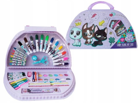LITTLEST PET SHOP LPS 4139 ZESTAW WALIZKA 50 ELEM. NASZEDZIECI