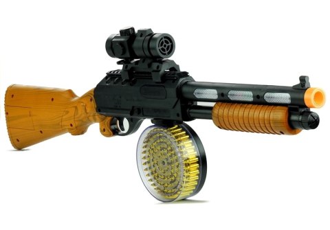 ND24_3345 Pistolet Broń Karabin AK 868-1 Świeci Gra 60 cm NASZEDZIECI