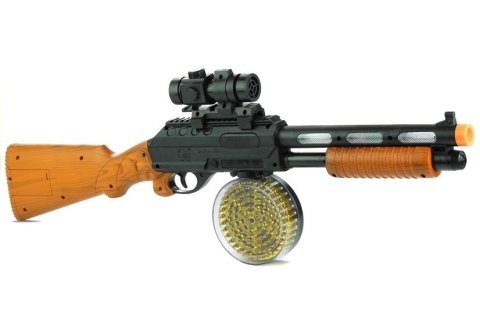 ND24_3345 Pistolet Broń Karabin AK 868-1 Świeci Gra 60 cm NASZEDZIECI