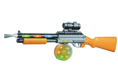 ND24_3345 Pistolet Broń Karabin AK 868-1 Świeci Gra 60 cm NASZEDZIECI