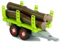 ND24_3385 Rozkręcany Traktor z Przyczepą z Drewnem 43 cm NASZEDZIECI