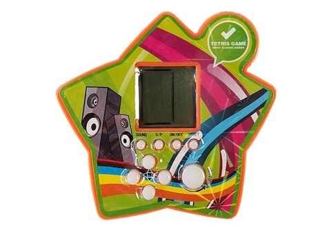 ND24_4408 Gra Elektroniczna Kieszonkowa Tetris Gwiazdka NASZEDZIECI