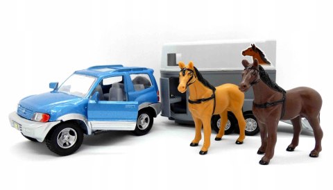 Auto jeep z przyczepą+koń HY0005 34762 HIPO