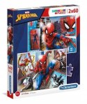 CLE puzzle 2x60 Spider-Man super kolor 21608 CLEMENTONI