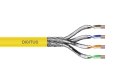 Digitus Kabel instalacyjny kat.7A, S/FTP, Dca-s1a d1 a1 , AWG 22/1, LSOH, 100m, żółty