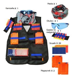 KX7446 Kamizelka taktyczna + akcesoria do wyrzutni Nerf KAMIZELKA