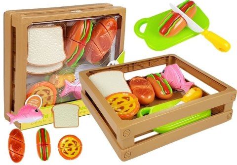 ND24_4451 Zestaw Do Krojenia Hot Dog Ryba na Rzepy w Skrzyni NASZEDZIECI
