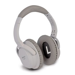 Lindy LH500XW Zestaw słuchawkowy Przewodowy i Bezprzewodowy Opaska na głowę Połączenia/muzyka Micro-USB Bluetooth Szary