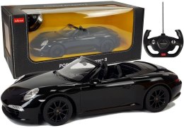ND24_6004 Auto R/C Porsche 911 Carrera S Rastar 1:12 Czarne NASZEDZIECI