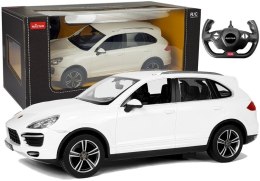 ND24_6006 Auto R/C Porsche Cayenne Rastar 1:14 Białe na pilota NASZEDZIECI