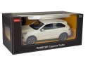 ND24_6006 Auto R/C Porsche Cayenne Rastar 1:14 Białe na pilota NASZEDZIECI