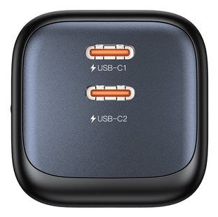 UNITEK ŁADOW. SIECIOWA 2X GAN 45W, 2XUSB-C PD 3.0, QC, CZARNA