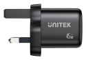 UNITEK ŁADOW. SIECIOWA 2X GAN 45W, 2XUSB-C PD 3.0, QC, CZARNA