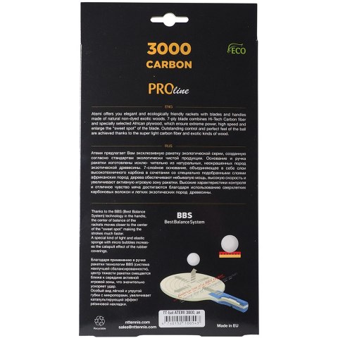ND05_R2622 Rakietka do ping ponga New Atemi 3000 Pro anatomical ATEMI