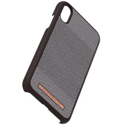 ND38_E20294 Nordic Elements Saeson Idun - Materiałowe etui iPhone XR (Dark Brown Pattern 1) NORDIC