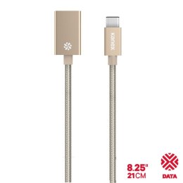 ND38_KU3CAPV1-GD Kanex przejściówka DuraBraid Aluminium z USB-C na USB 3.0 typ A (Gold) KANEX