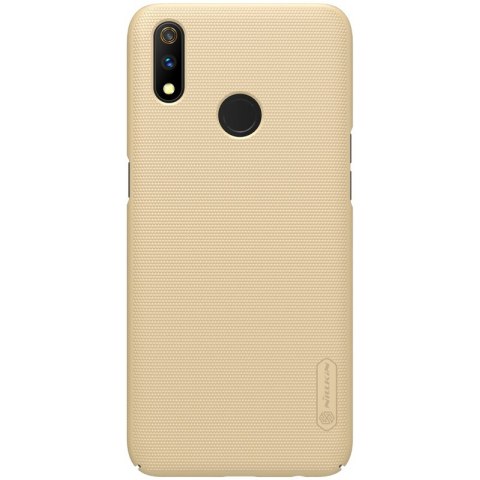 ND38_OR3P-80079 Nillkin Super Frosted Shield - Etui Realme 3 Pro (Realme X Lite) (Golden) SHIELD