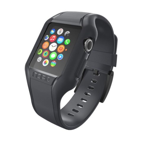 ND38_WBND-008-SMK Incipio NGP Strap - Elastyczny pasek do Apple Watch 38mm (przydymiony) INCIPIO