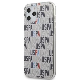 ND38_USHCP12LPCUSPA6 US Polo Assn Logo Mania - Etui iPhone 12 Pro Max (biały) US