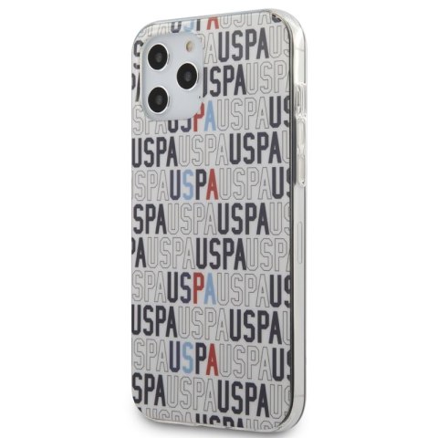 ND38_USHCP12LPCUSPA6 US Polo Assn Logo Mania - Etui iPhone 12 Pro Max (biały) US