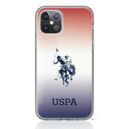 ND38_USHCP12SPCDGBR US Polo Assn Dh & Logo Gradient - Etui iPhone 12 Mini (brązowy) US