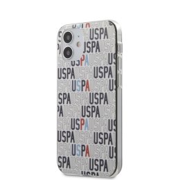 ND38_USHCP12SPCUSPA6 US Polo Assn Logo Mania - Etui iPhone 12 Mini (biały) US